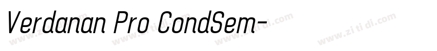 Verdanan Pro CondSem字体转换 Verdanan Pro CondSem字体转换